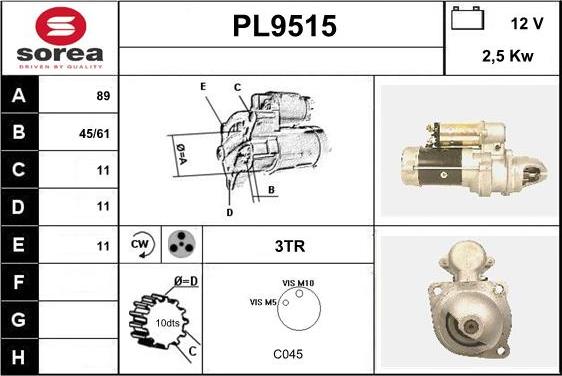 SNRA PL9515 - Başlanğıc furqanavto.az