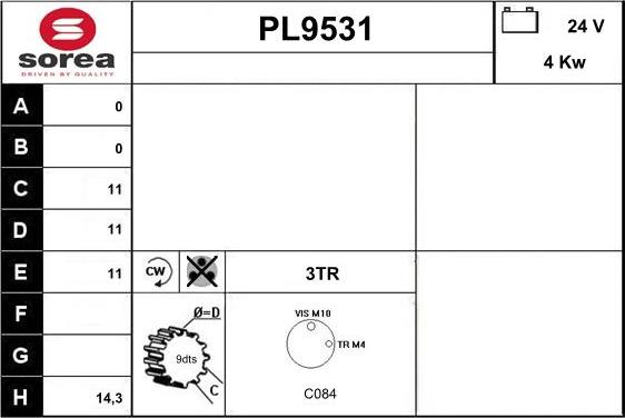 SNRA PL9531 - Başlanğıc furqanavto.az