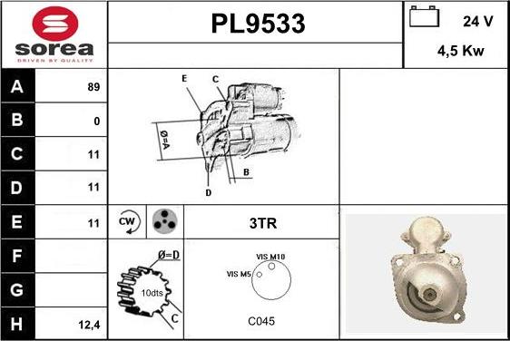 SNRA PL9533 - Başlanğıc furqanavto.az