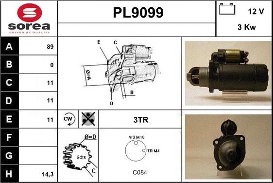 SNRA PL9099 - Başlanğıc furqanavto.az