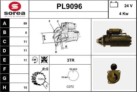 SNRA PL9096 - Başlanğıc furqanavto.az