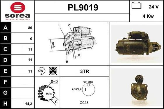 SNRA PL9019 - Başlanğıc furqanavto.az