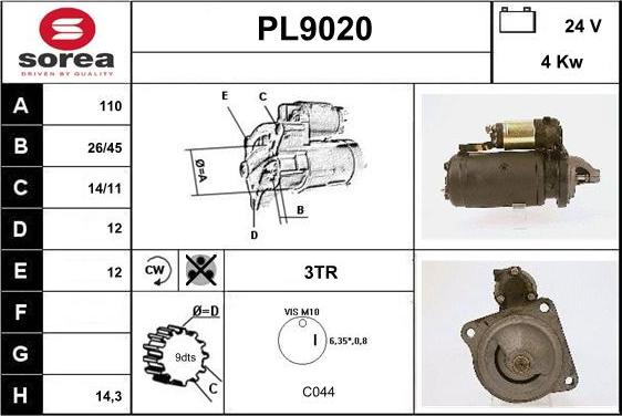 SNRA PL9020 - Başlanğıc furqanavto.az