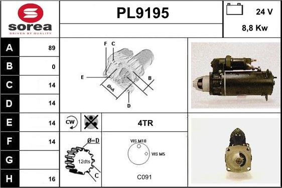 SNRA PL9195 - Başlanğıc furqanavto.az