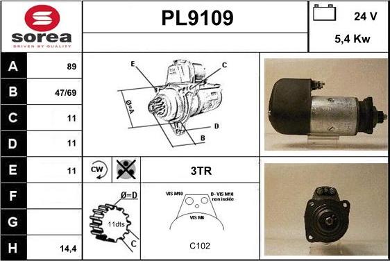 SNRA PL9109 - Başlanğıc furqanavto.az