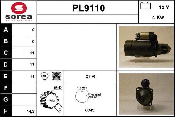 SNRA PL9110 - Başlanğıc furqanavto.az