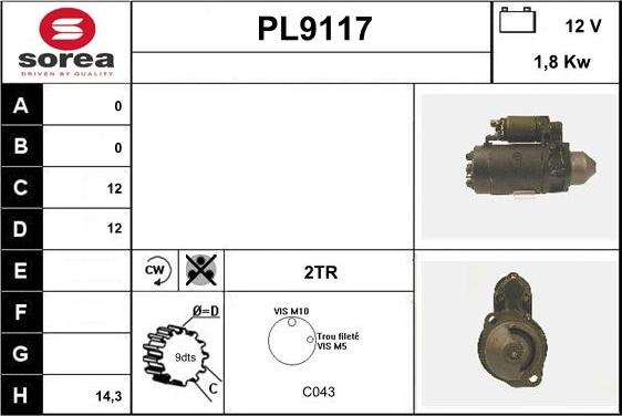 SNRA PL9117 - Başlanğıc furqanavto.az