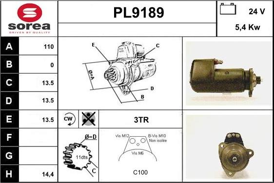 SNRA PL9189 - Başlanğıc furqanavto.az