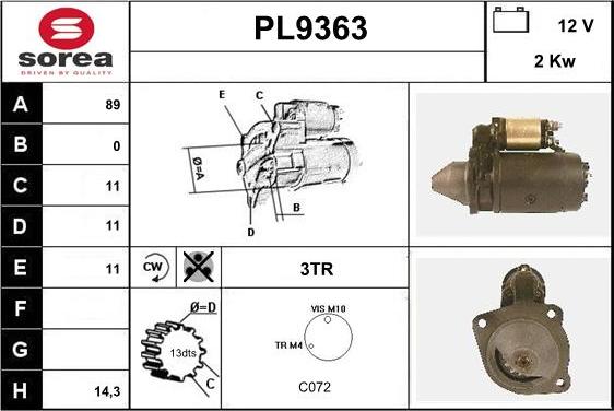 SNRA PL9363 - Başlanğıc furqanavto.az