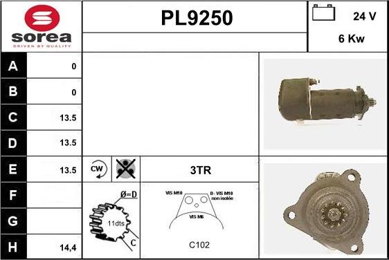 SNRA PL9250 - Başlanğıc furqanavto.az