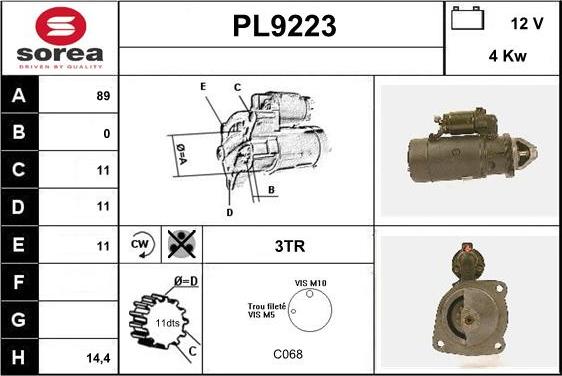 SNRA PL9223 - Başlanğıc furqanavto.az