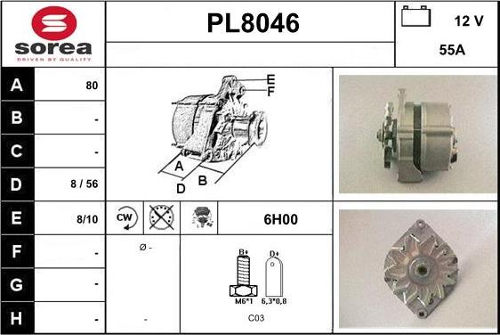 SNRA PL8046 - Alternator furqanavto.az