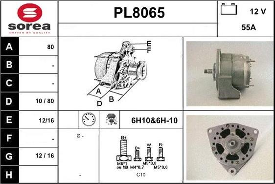 SNRA PL8065 - Alternator furqanavto.az