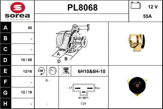 SNRA PL8068 - Alternator furqanavto.az