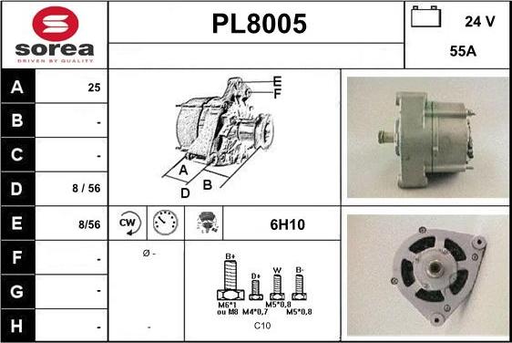 SNRA PL8005 - Alternator furqanavto.az