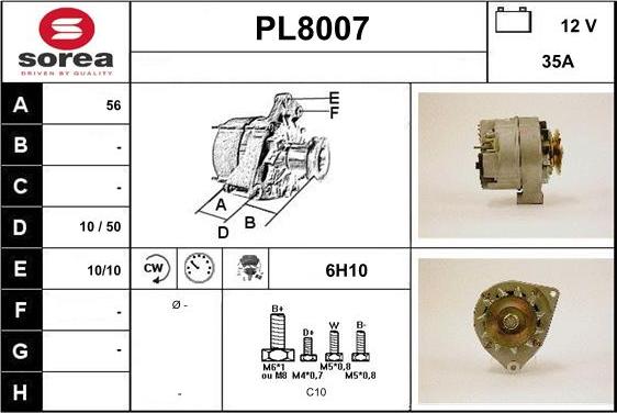 SNRA PL8007 - Alternator furqanavto.az