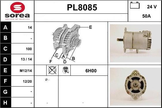SNRA PL8085 - Alternator furqanavto.az