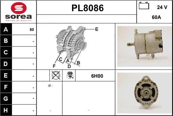 SNRA PL8086 - Alternator furqanavto.az