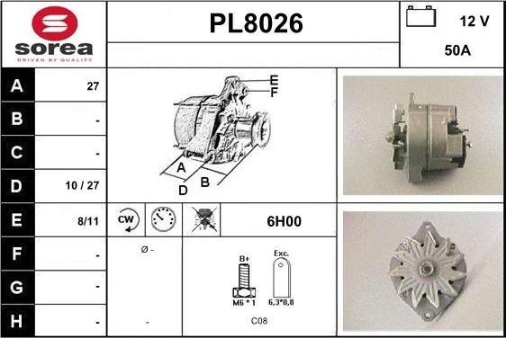 SNRA PL8026 - Alternator furqanavto.az