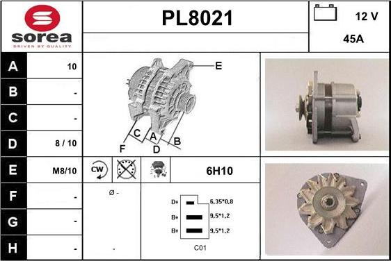 SNRA PL8021 - Alternator furqanavto.az