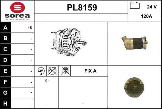 SNRA PL8159 - Alternator furqanavto.az