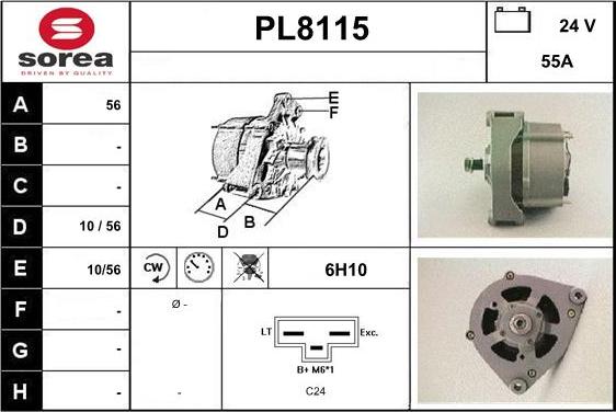 SNRA PL8115 - Alternator furqanavto.az