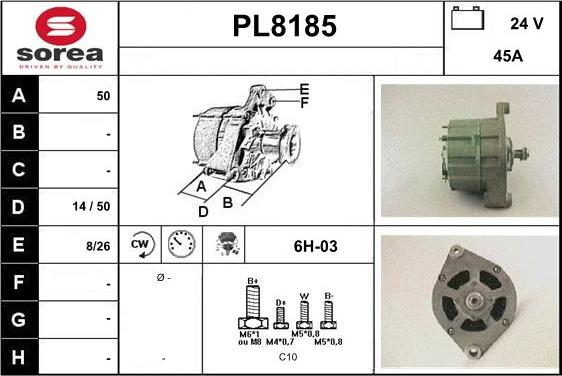 SNRA PL8185 - Alternator furqanavto.az