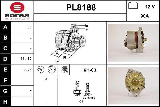 SNRA PL8188 - Alternator furqanavto.az