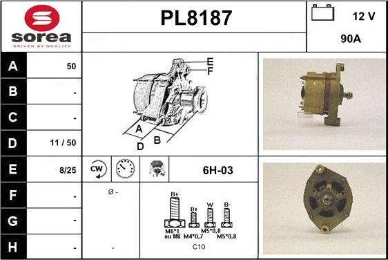 SNRA PL8187 - Alternator furqanavto.az