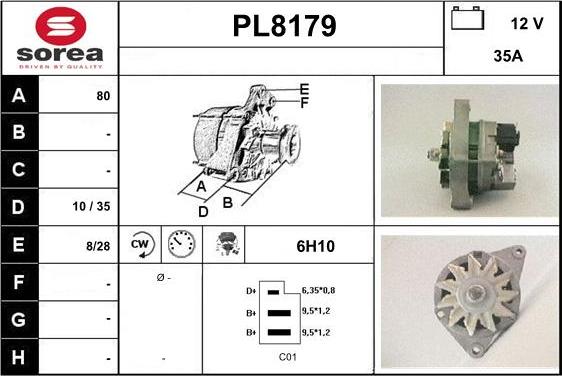 SNRA PL8179 - Alternator furqanavto.az