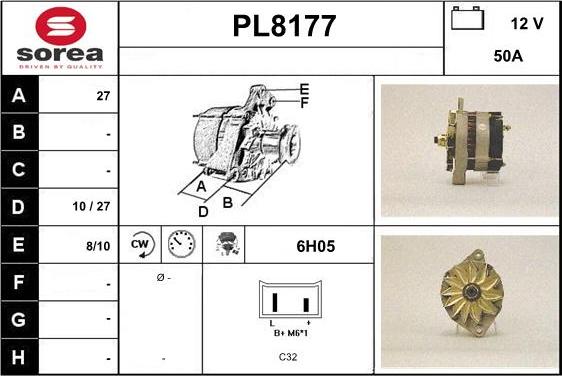 SNRA PL8177 - Alternator furqanavto.az