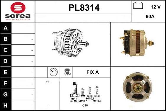 SNRA PL8314 - Alternator furqanavto.az