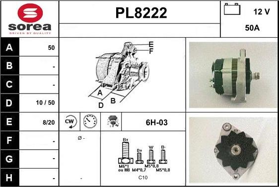 SNRA PL8222 - Alternator furqanavto.az