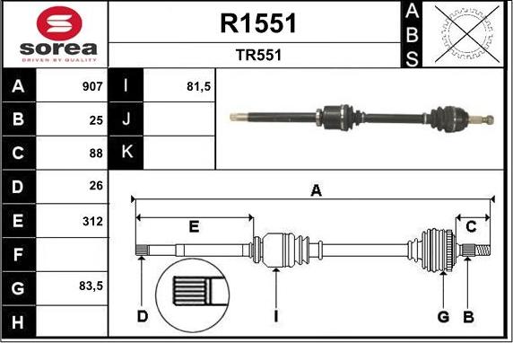 SNRA R1551 - Sürücü mili furqanavto.az