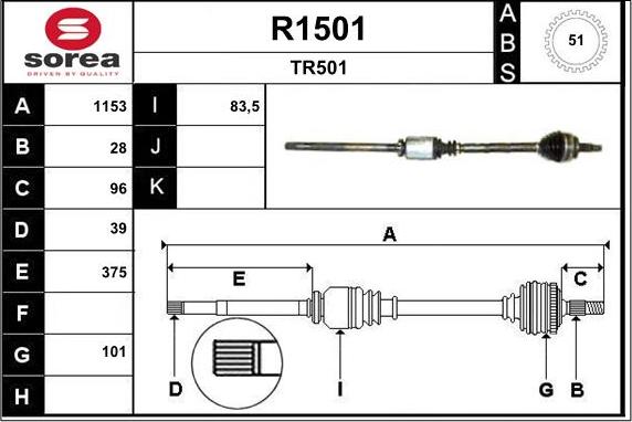 SNRA R1501 - Sürücü mili furqanavto.az