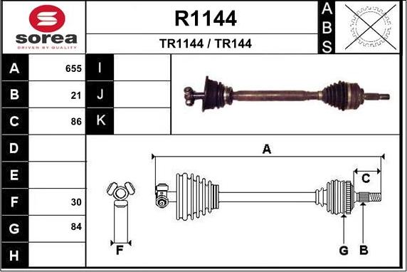 SNRA R1144 - Sürücü mili furqanavto.az