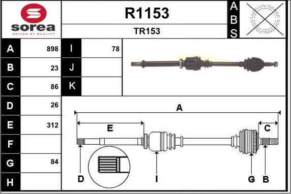 SNRA R1153 - Sürücü mili furqanavto.az