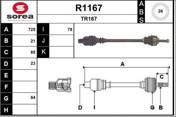 SNRA R1167 - Sürücü mili furqanavto.az