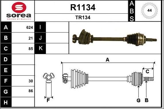 SNRA R1134 - Sürücü mili furqanavto.az