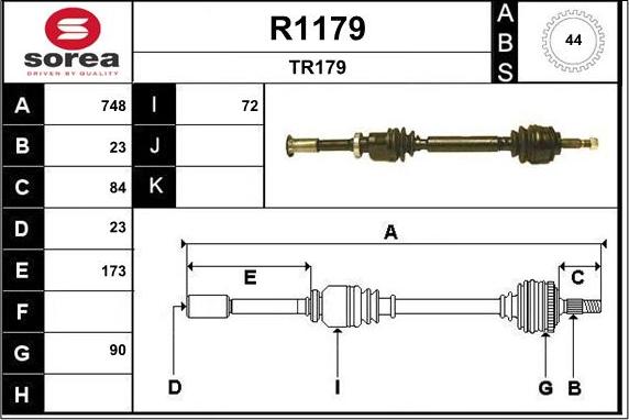 SNRA R1179 - Sürücü mili furqanavto.az