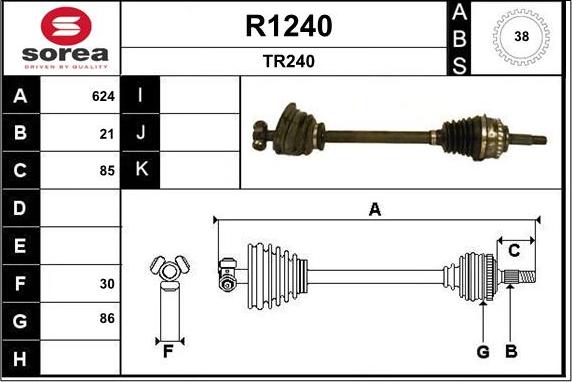 SNRA R1240 - Sürücü mili furqanavto.az