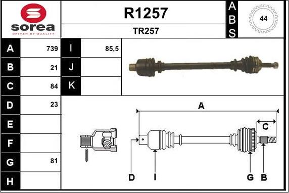 SNRA R1257 - Sürücü mili furqanavto.az