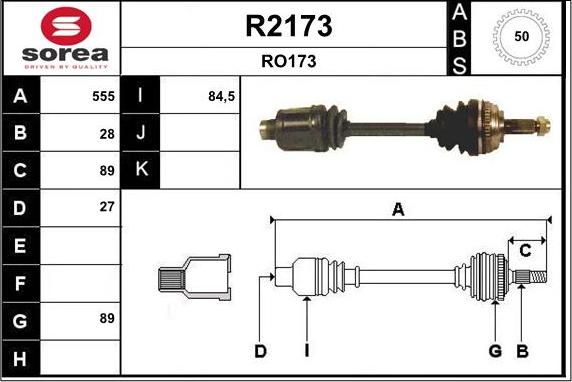 SNRA R2173 - Sürücü mili furqanavto.az
