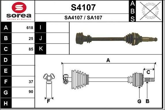 SNRA S4107 - Sürücü mili furqanavto.az