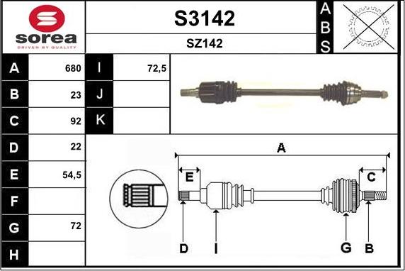 SNRA S3142 - Sürücü mili furqanavto.az