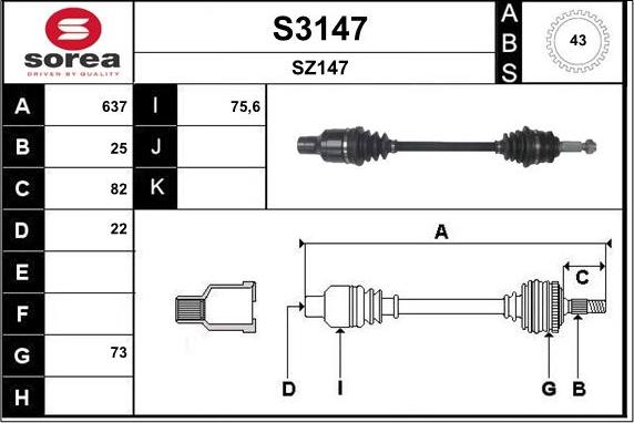 SNRA S3147 - Sürücü mili furqanavto.az