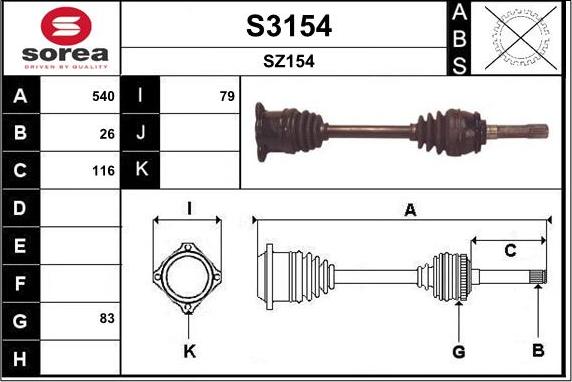 SNRA S3154 - Sürücü mili furqanavto.az