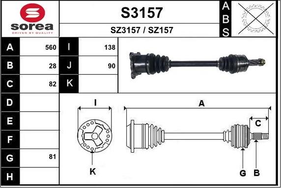 SNRA S3157 - Sürücü mili furqanavto.az