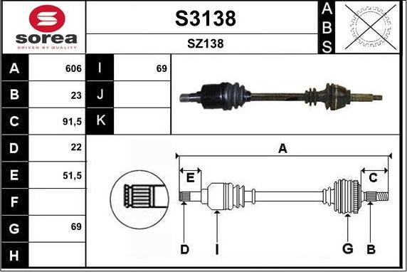 SNRA S3138 - Sürücü mili furqanavto.az