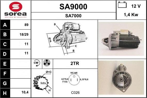 SNRA SA9000 - Başlanğıc furqanavto.az